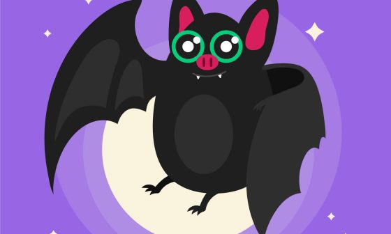 An illustration of a cartoon bat representing batman for the thumbnail of this article