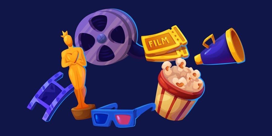 A cinema illustration concept